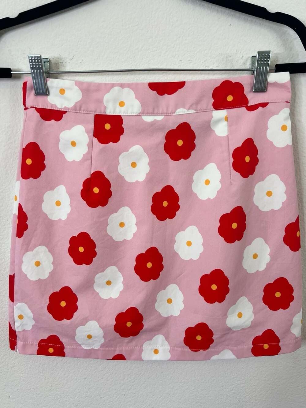 Y2K Cider Pink Floral Daisy Happy Summer Print Mini Skirt